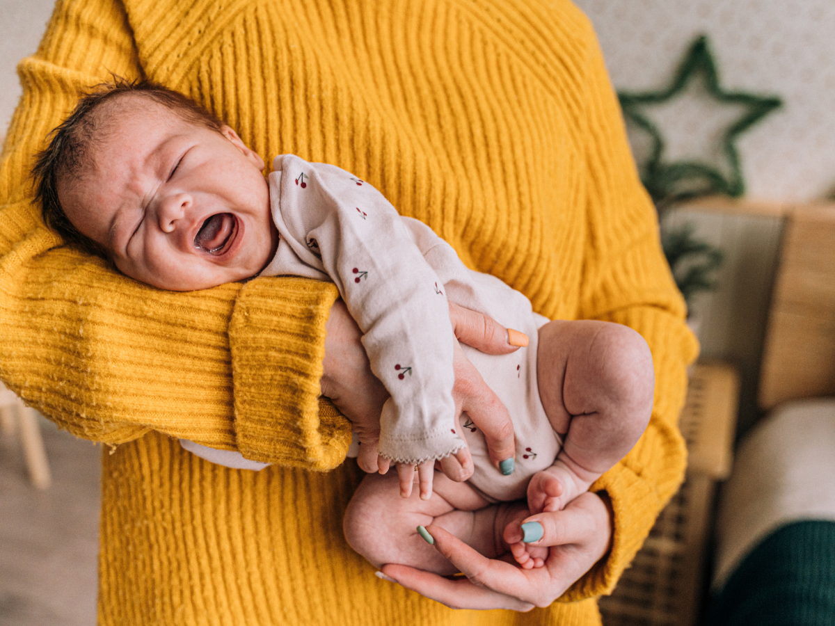 infant crying in sleep